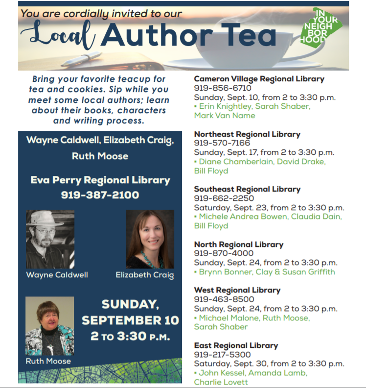 IYN--Author Tea – Elizabeth Spann Craig