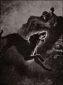 Artist Sidney Paget’s otherworldly hound. Image via wikimedia commons.