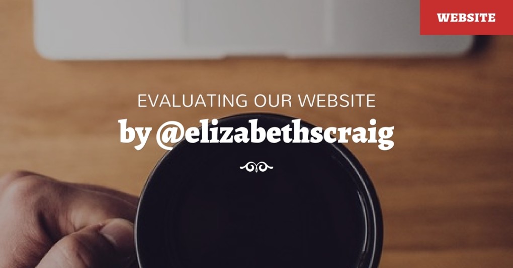 Evaluating Our Website by Elizabeth Spann Craig