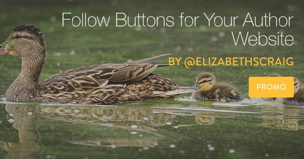 A mother duck swims through a pond with her ducklings behind her.