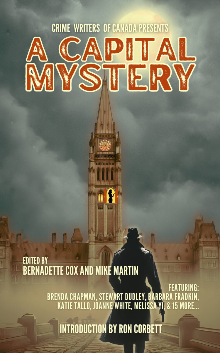 Cover design of the Capital Mystery Anthology, featuring stories set in Ottawa
